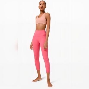 Lululemon Double Lined Align 25” Leggings Guava Pink Size 8 Style W5CTCS
